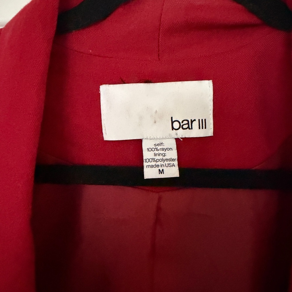 Bar III Scarlet Blazer - Picture 3 of 3